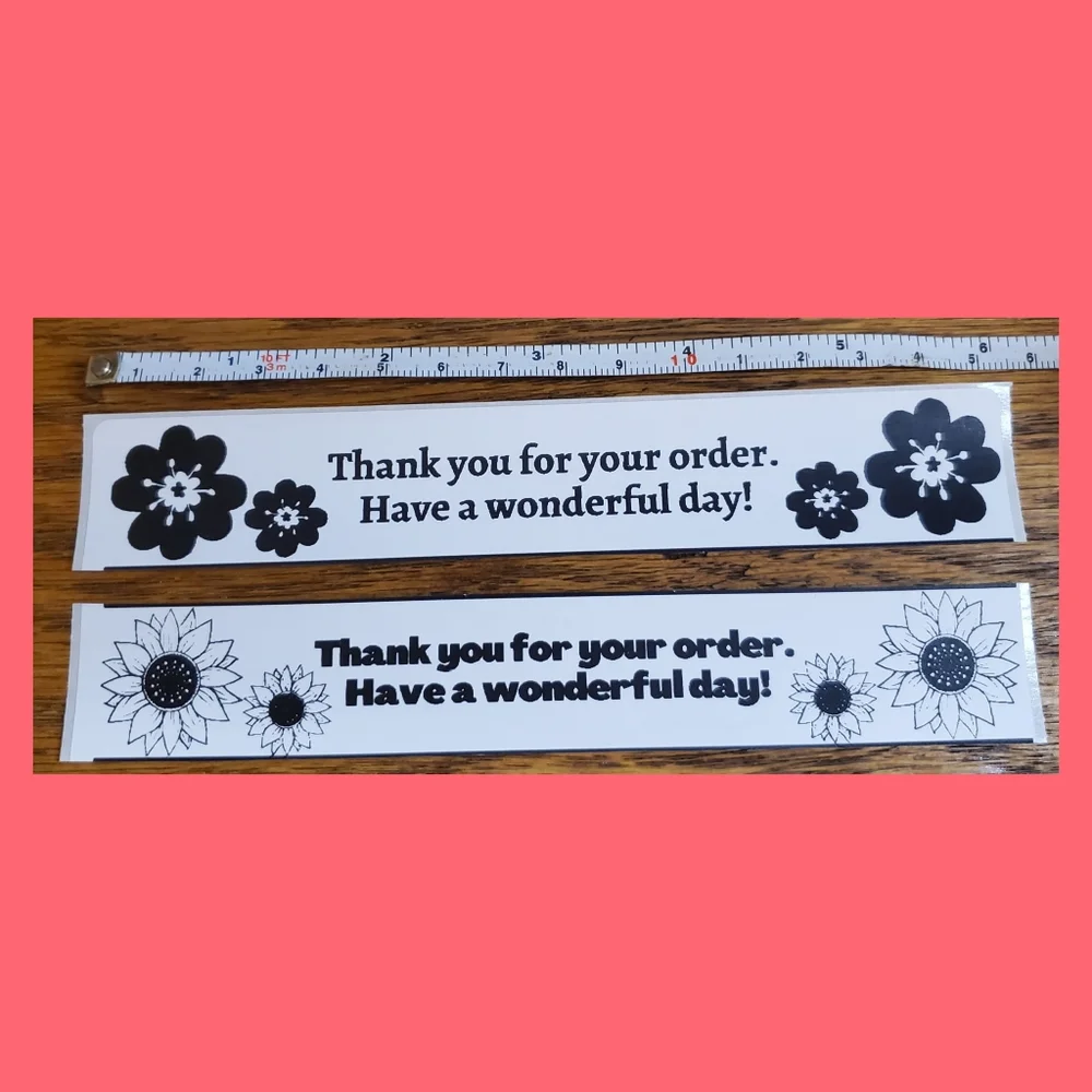 Business Labels | Thank You Stickers | Flowers | Sunflowers |